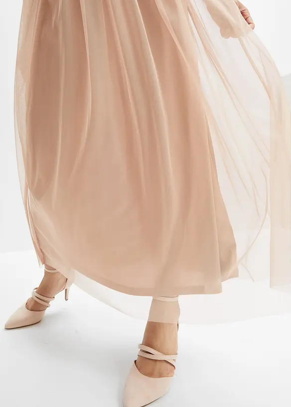 Robe longue brodée de sequins, bonprix