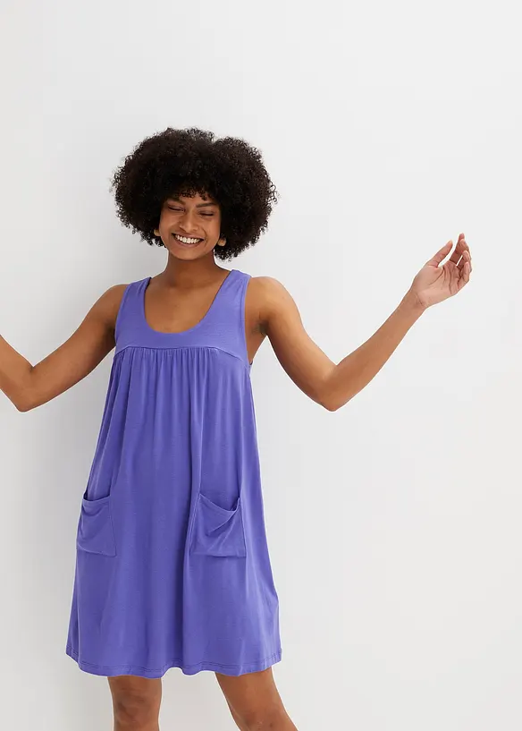 Robe courte en jersey avec poches, bonprix