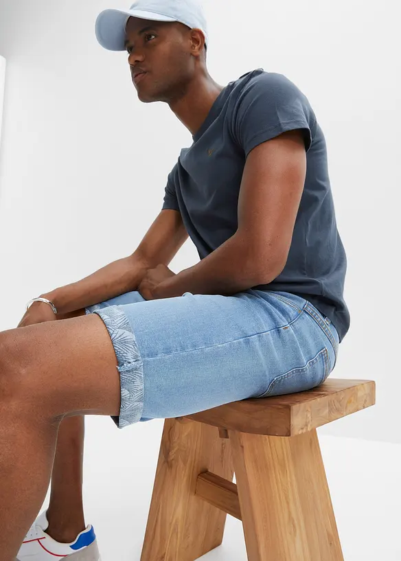 Bermuda en jean extensible, Regular, bonprix