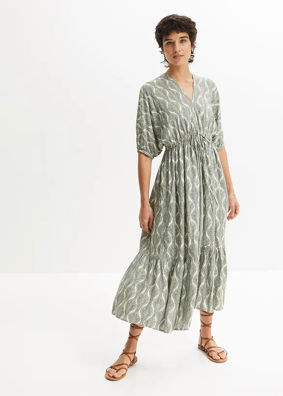 Robe midi en viscose fluide, bonprix