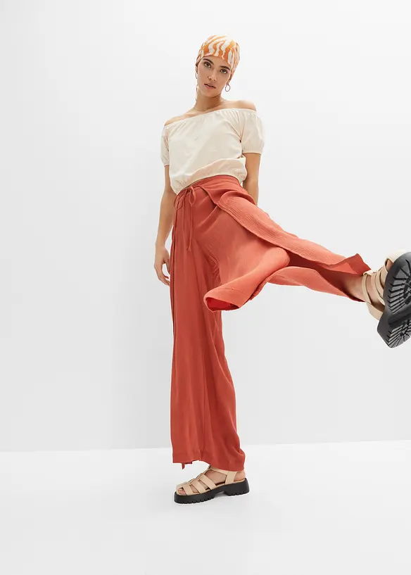 Pantalon fluide en viscose, bonprix