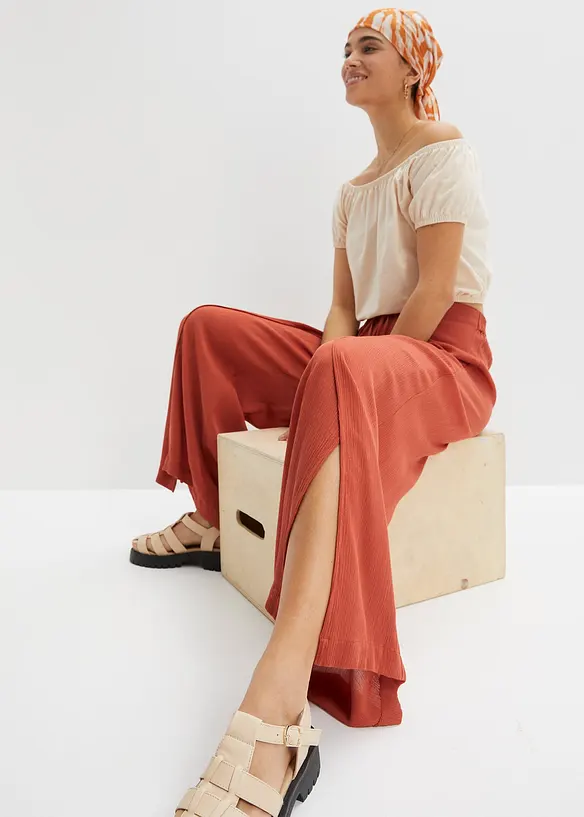 Pantalon fluide en viscose, bonprix