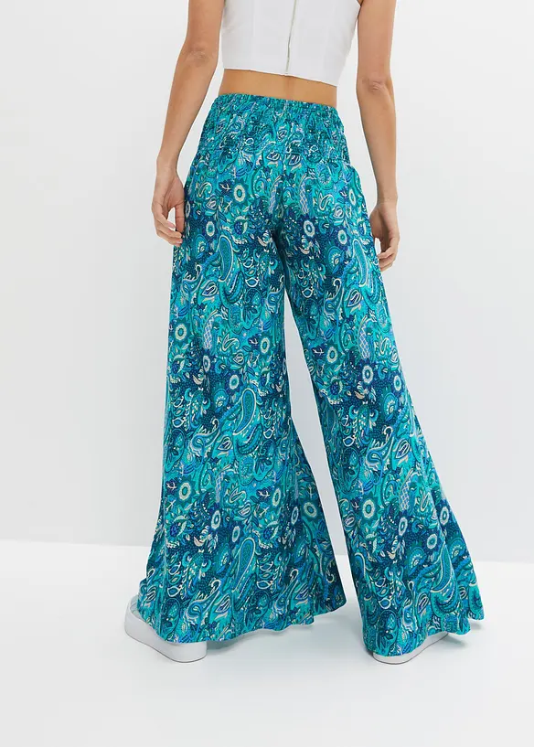 Pantalon palazzo en viscose fluide, bonprix