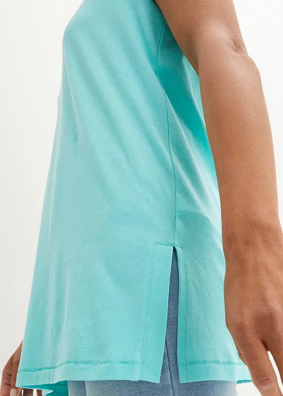 T-shirt long 100% coton, bonprix