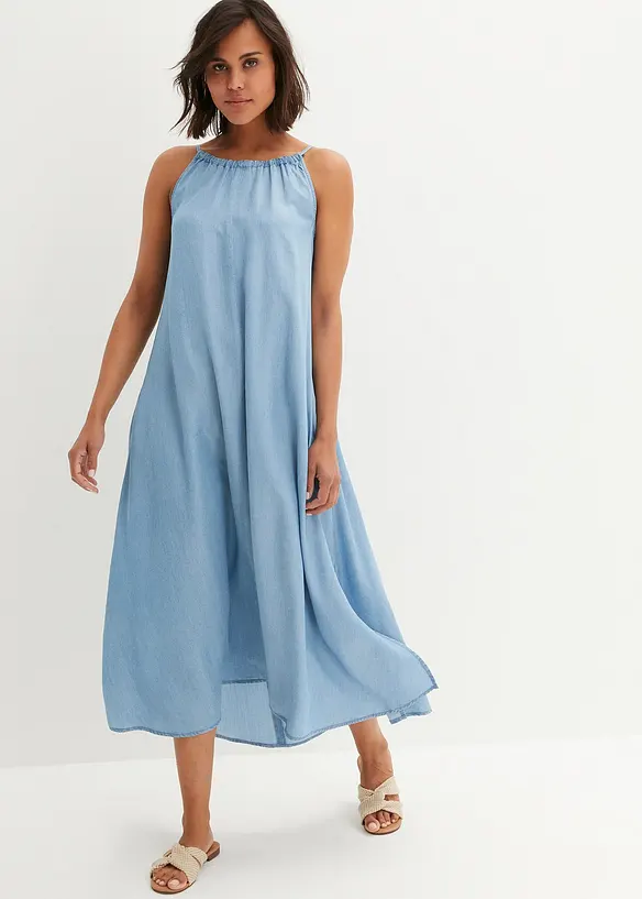 Robe en jean Lyocell fluide, bonprix