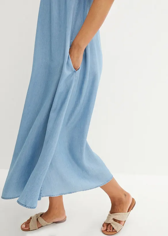 Robe en jean Lyocell fluide, bonprix