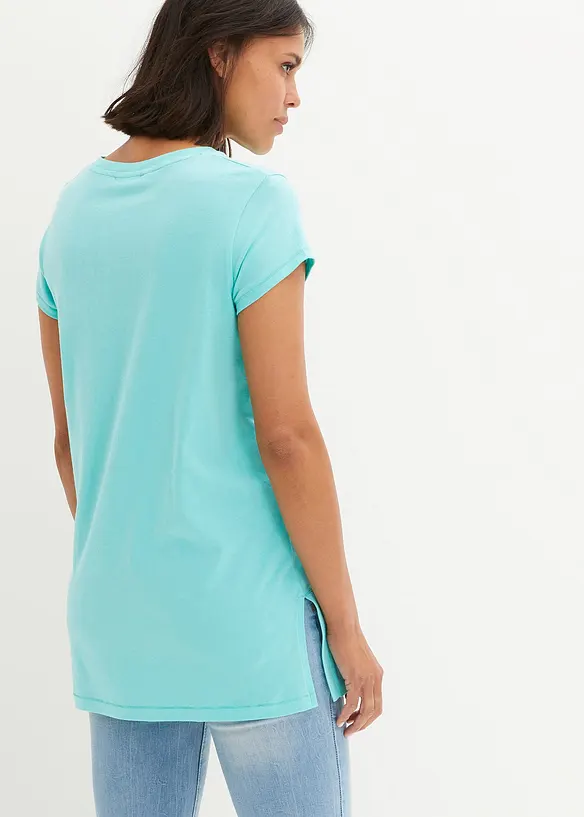 T-shirt long 100% coton, bonprix