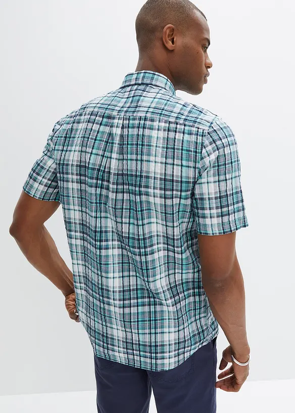 Chemise manches courtes en seersucker 100% coton, bonprix