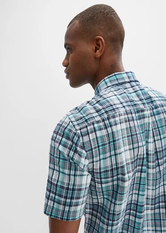 Chemise manches courtes en seersucker 100% coton, bonprix