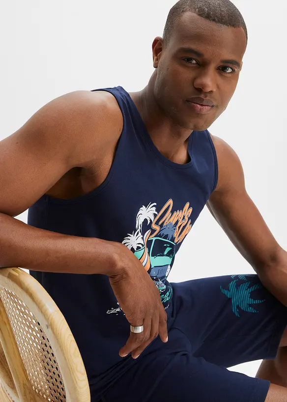 Lot de 2 débardeurs en coton, bonprix