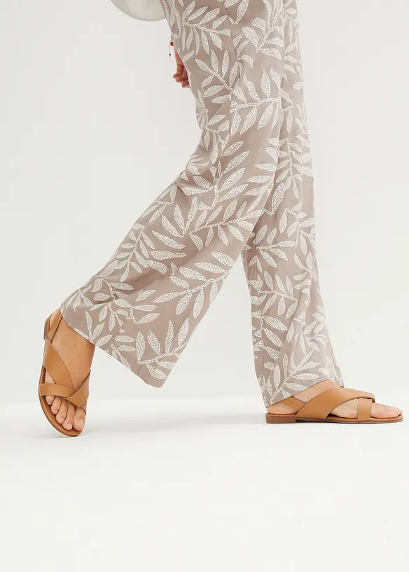 Pantalon palazzo imprimé, bonprix
