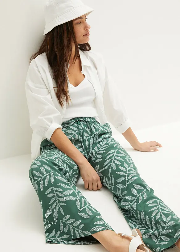 Pantalon palazzo imprimé, bonprix