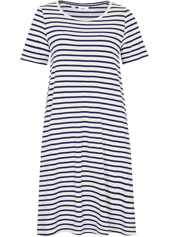 Robe fluide en coton flammé, bonprix