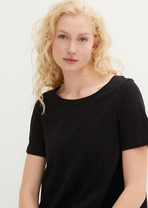 Robe fluide en coton flamm&eacute;, bonprix