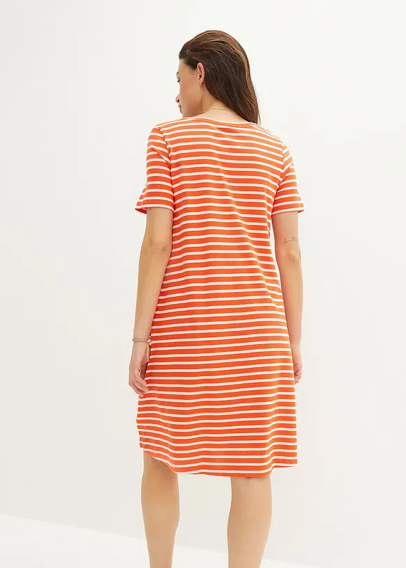 Robe fluide en coton flammé, bonprix