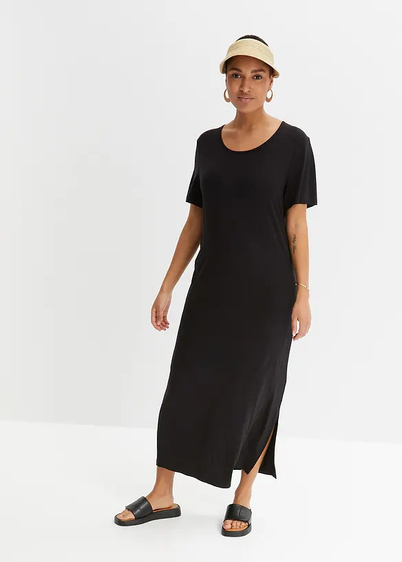 Robe fluide en jersey viscose extensible, bonprix