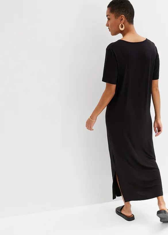 Robe fluide en jersey viscose extensible, bonprix