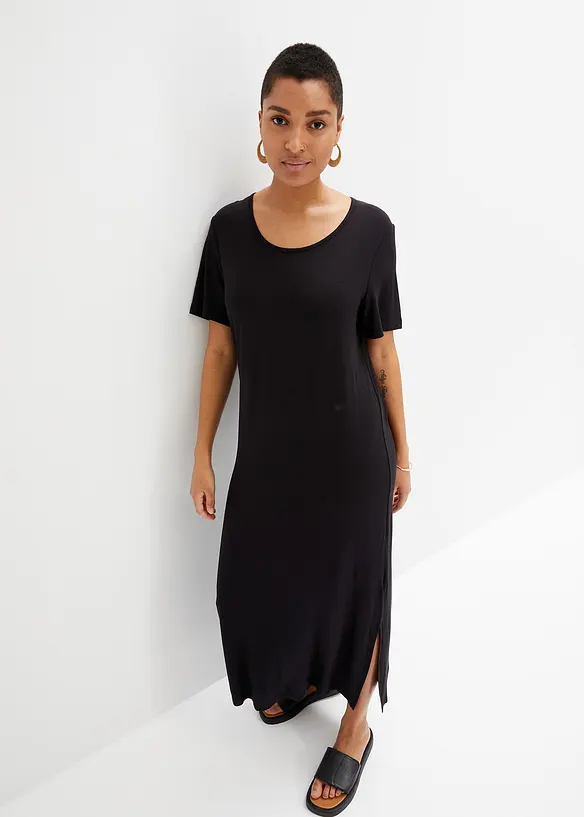 Robe fluide en jersey viscose extensible, bonprix
