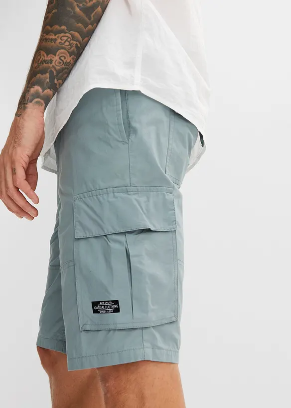 Bermuda cargo à taille élastiquée, Regular, bonprix