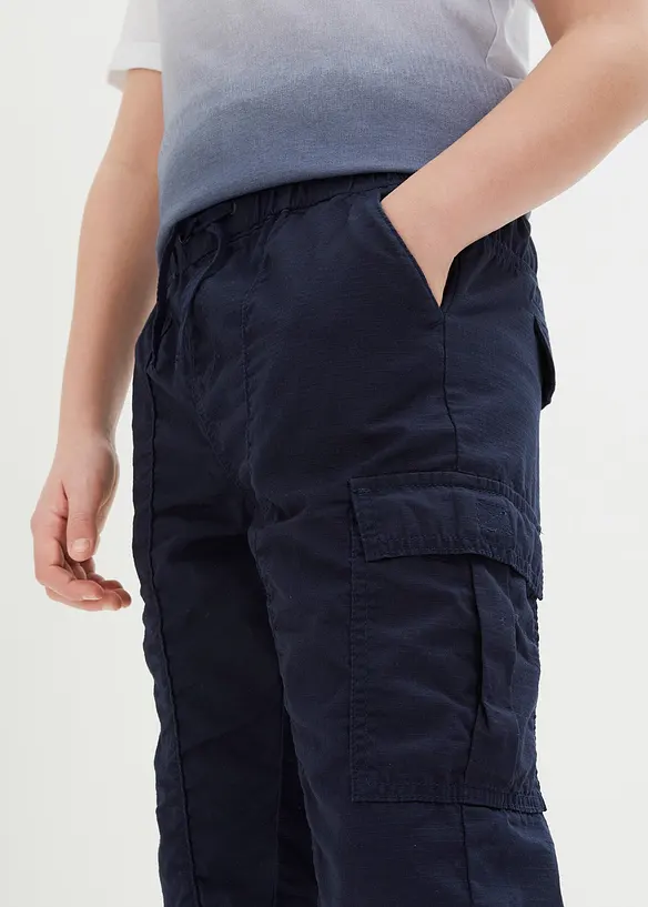 Bermuda cargo jogger 100% coton, Regular, bonprix