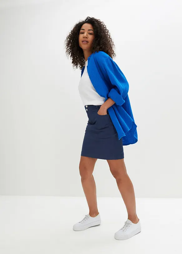 Jupe en coton extensible, bonprix