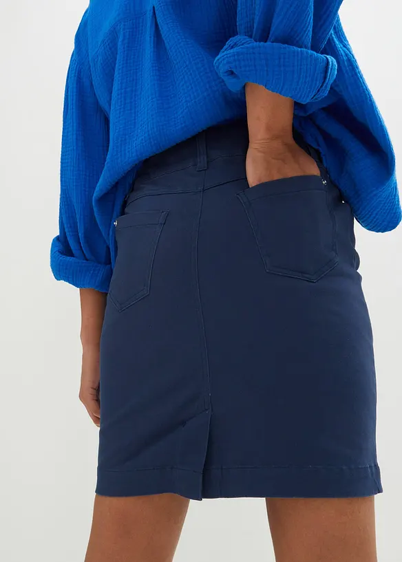 Jupe en coton extensible, bonprix