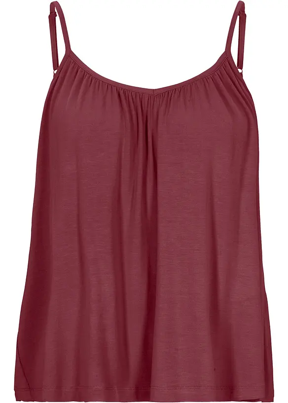 Top à fines bretelles en viscose fluide, bonprix