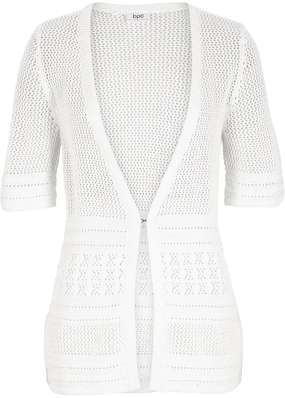 Gilet en maille ajourée, bonprix