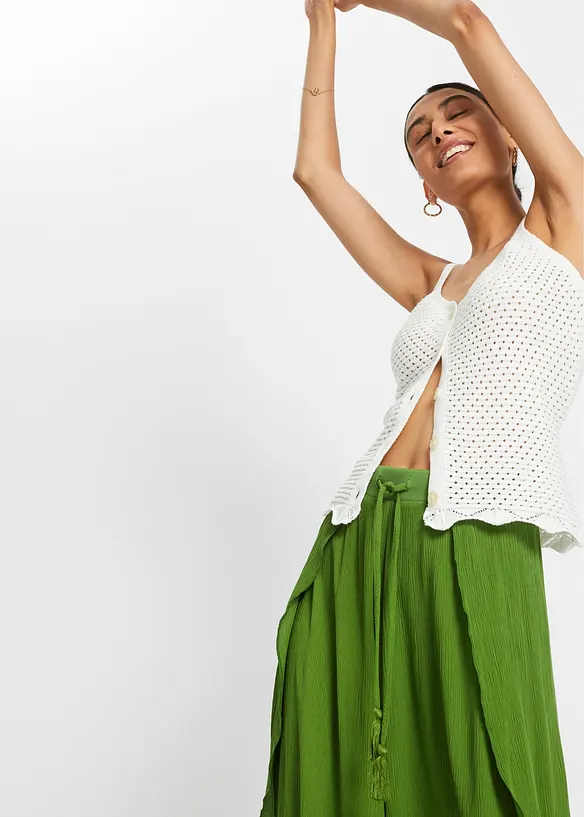 Pantalon effet froissé, bonprix