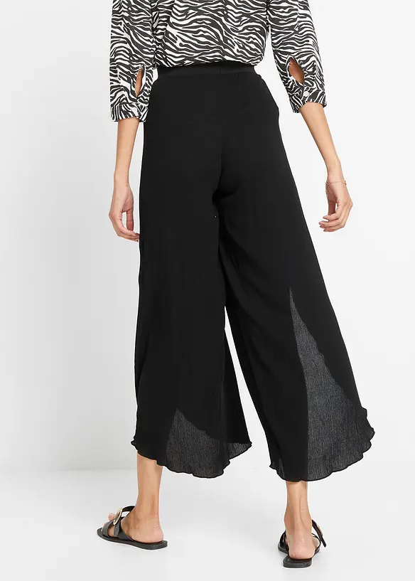 Pantalon effet froissé, bonprix