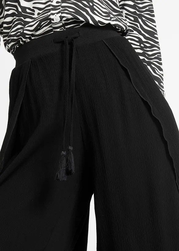 Pantalon effet froissé, bonprix