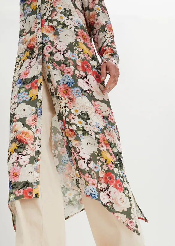 Blouse longue en viscose fluide, bonprix