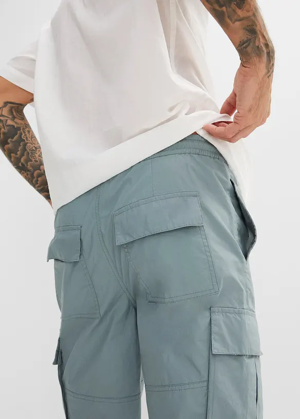 Bermuda cargo à taille élastiquée, Regular, bonprix