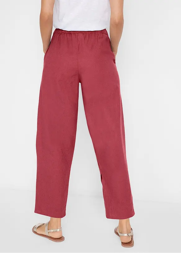 Pantalon 3/4 aérien en lin mélangé, bonprix