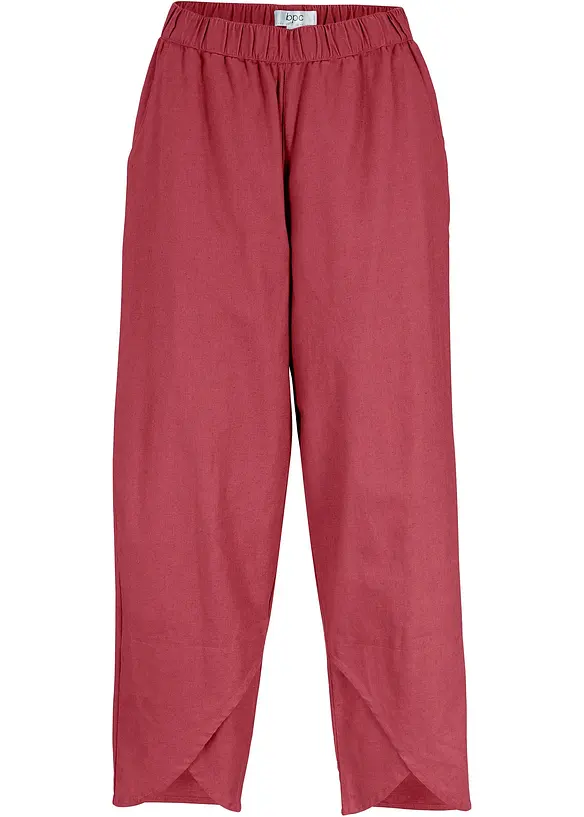Pantalon 3/4 aérien en lin mélangé, bonprix