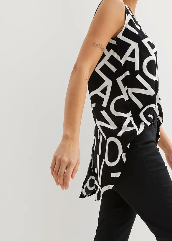 Blouse sans manches en viscose fluide, bonprix