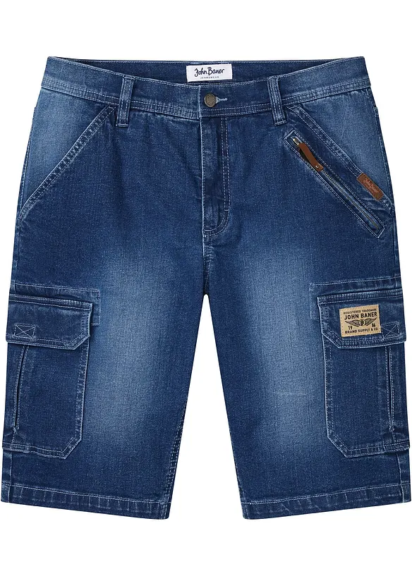 Bermuda en jean extensible, Regular, bonprix