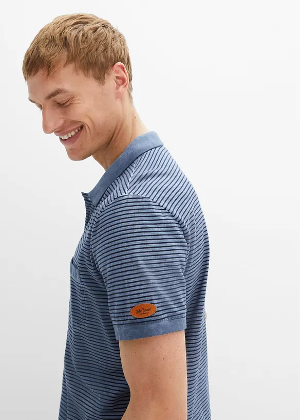 Polo aspect délavé, manches courtes, bonprix