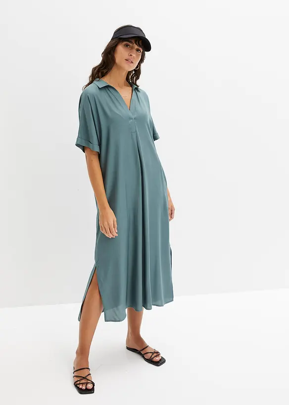 Robe col chemise &agrave; poches, bonprix