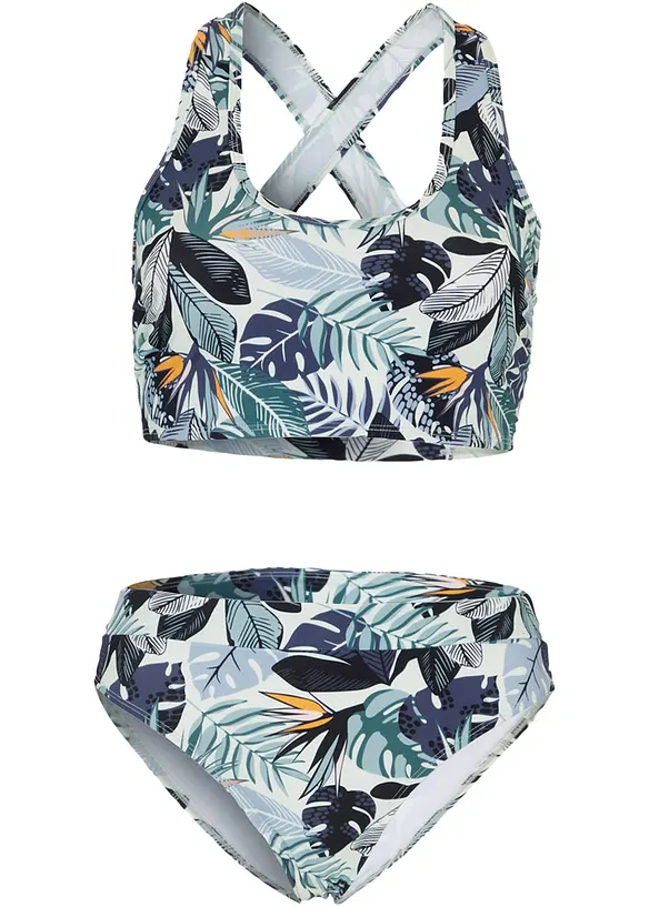 Bikini brassière (ens. 2 pces) à bretelles croisées, bonprix