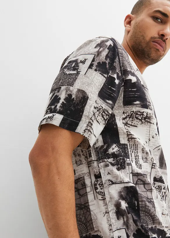 Chemise manches courtes en viscose, bonprix