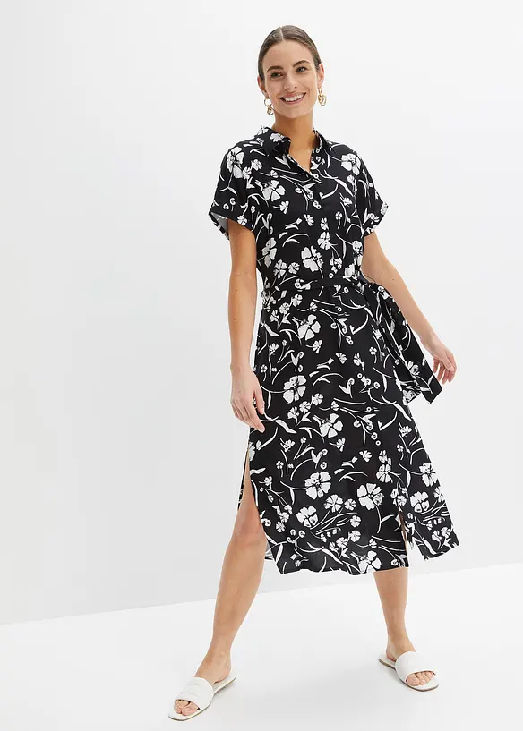 Robe-chemise imprim&eacute;e, bonprix