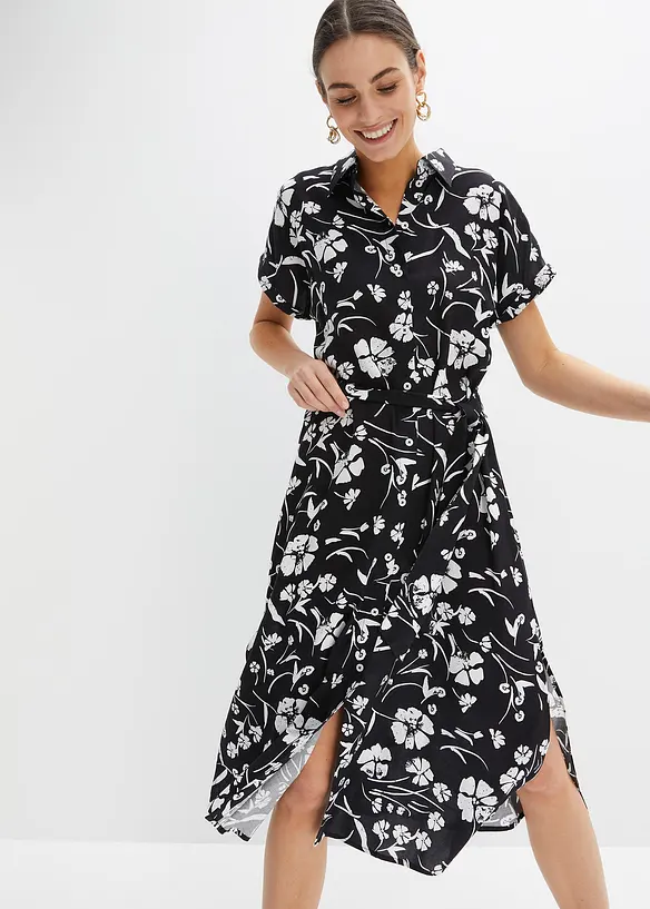 Robe-chemise imprim&eacute;e, bonprix