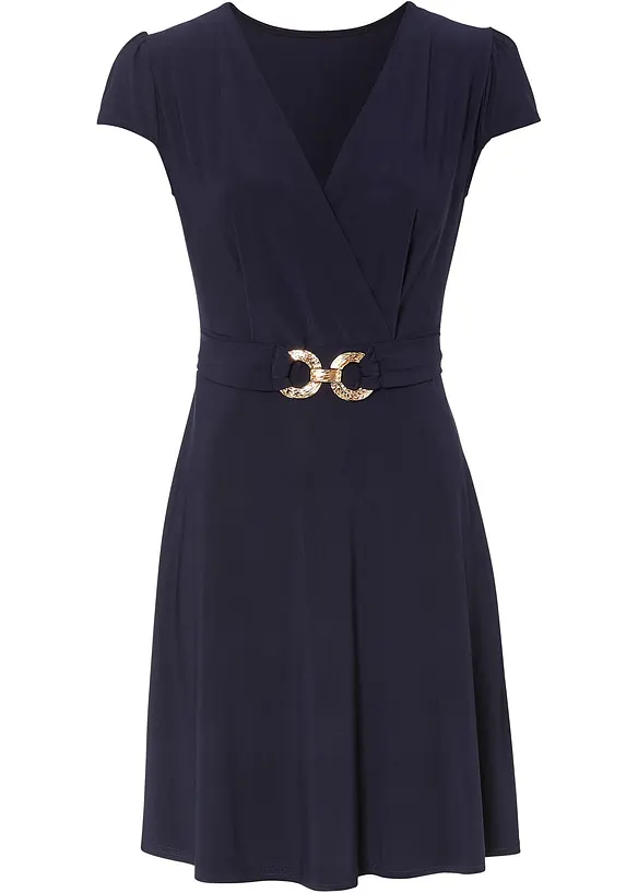 Robe en jersey à boucle décorative, bonprix