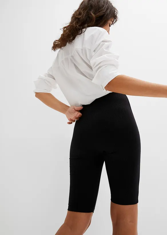 Cycliste taille haute en jersey côtelé, bonprix