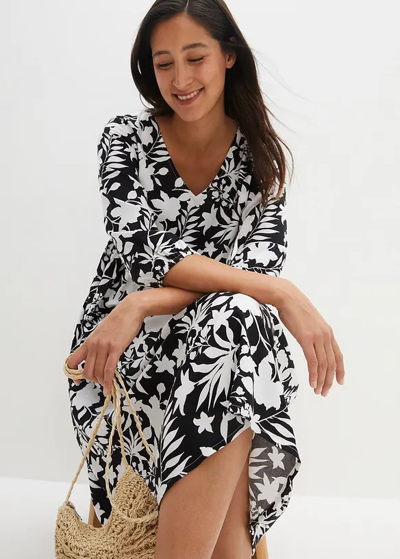 Robe midi en viscose fluide, bonprix