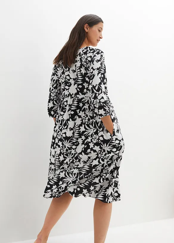 Robe midi en viscose fluide, bonprix