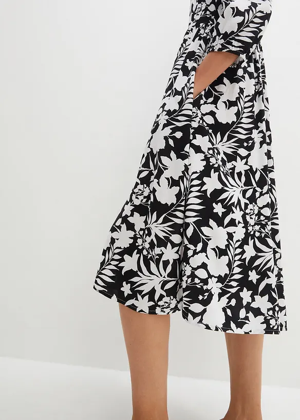 Robe midi en viscose fluide, bonprix