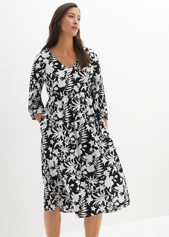 Robe midi en viscose fluide, bonprix