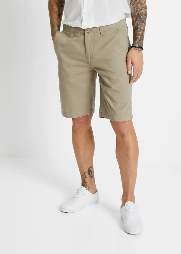 Bermuda chino 100% coton, Regular, bonprix